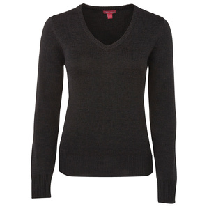 JB's LADIES KNITTED JUMPER   CHARCOAL - 24 6J1