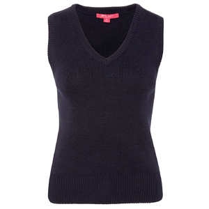 JB's LADIES KNITTED VEST NAVY -24 6V1