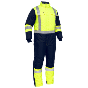 X Taped Two Tone Hi Vis Freezer Coverall