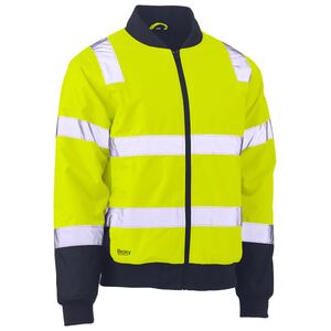 Taped Hi Vis Bomber Jacket with Padded Lining