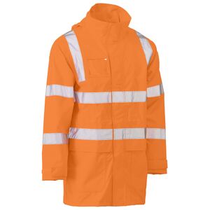 Taped Hi Vis VIC Rail Wet Weather Jacket