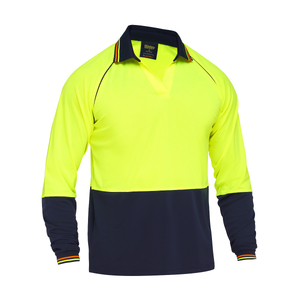 Two Tone Hi Vis V-Neck Polo Shirt