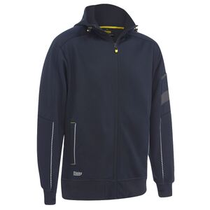 Work Fleece Zip-Front Hoodie with Sherpa Lining