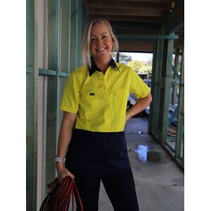 Women's Cool Lightweight Hi Vis Drill Shirt