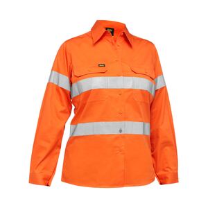 Women's Taped Hi Vis Cool Lightweight Drill Shirt