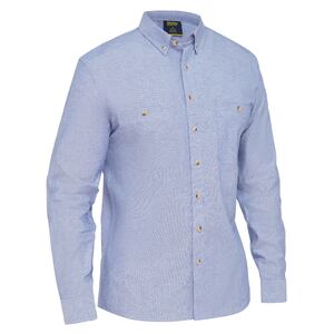 Mens Long Sleeve Chambray Shirt