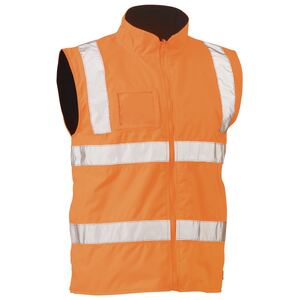 Taped Hi Vis Rail Wet Weather Vest